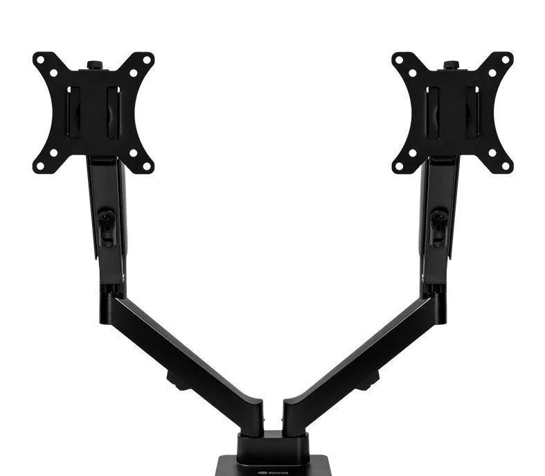 Suporte Articulado Para 2 Monitores 13 a 32 Pistão a Gás Zinnia Nimbo 210 Preto