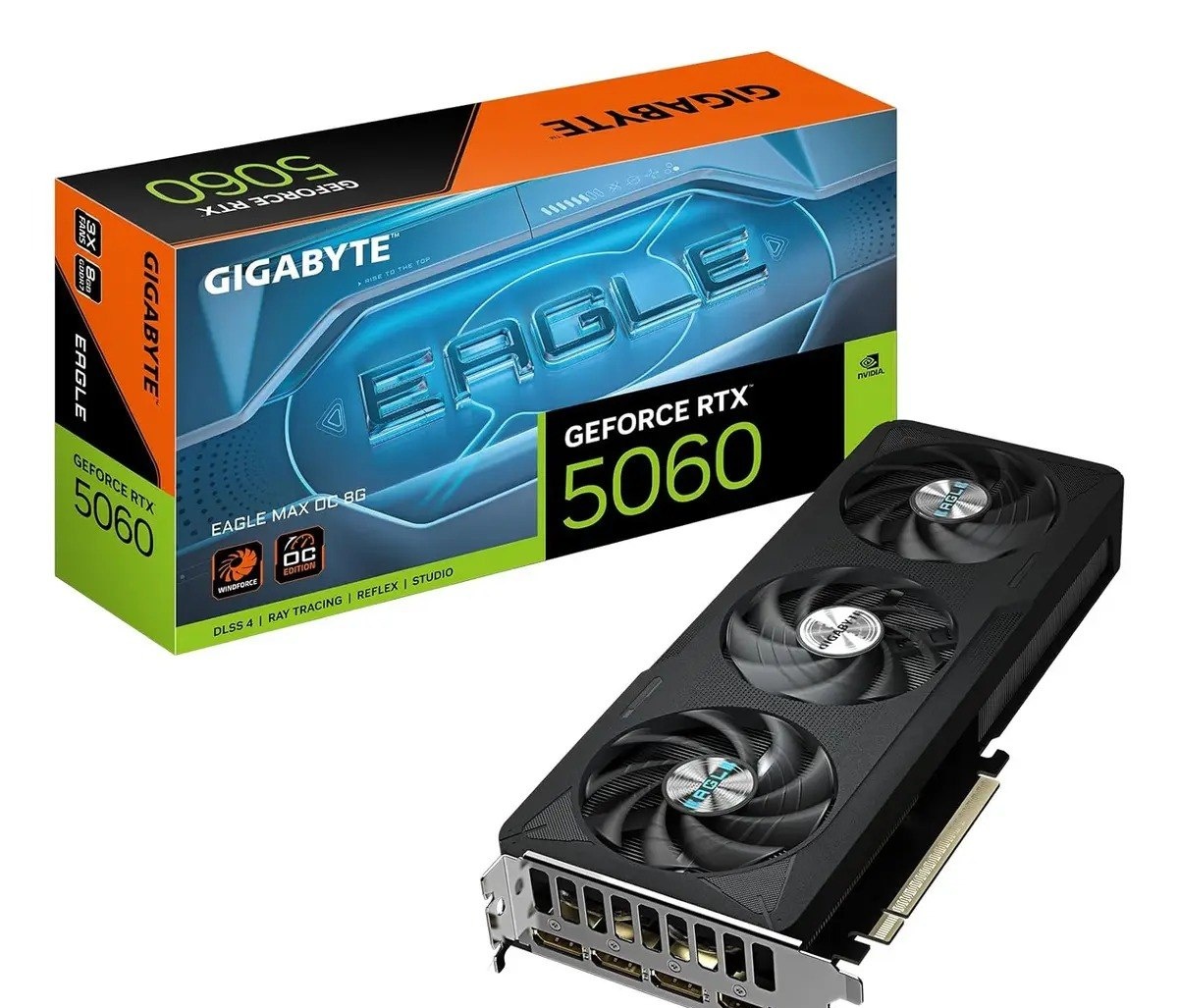 Placa De Vídeo Gigabyte Rtx 5060 Eagle Oc Max 8gb Gddr7