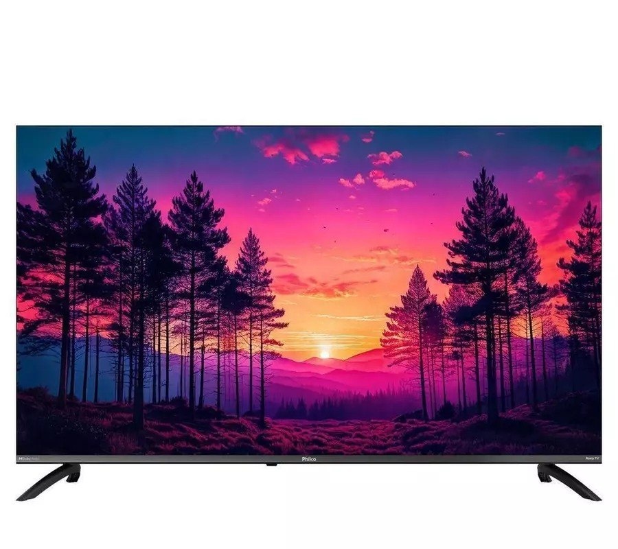 Smart TV Philco P49CRA 49 UHD 4K DLED Cinza com Roku TV HDR10 Bivolt