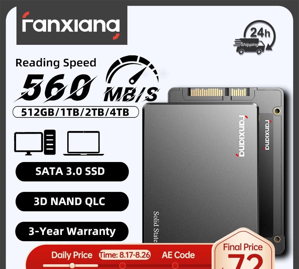 Ssd SATA 3 Fanxiang S101Q, 560MBs 256GB, 512GB, 1TB