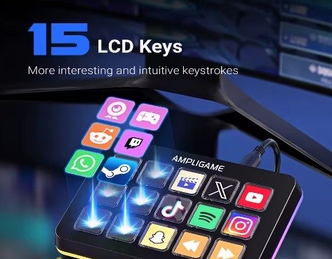 StreamDeck FIFINE Ampligame D6