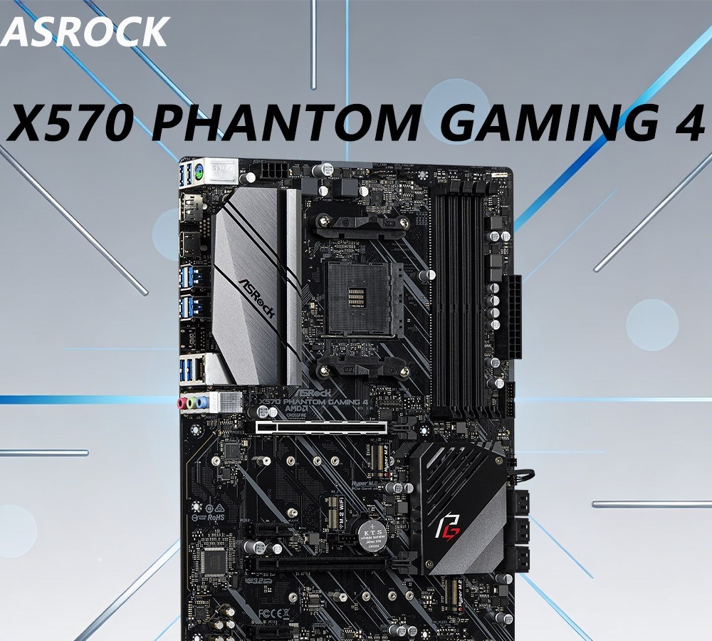 Placa Mãe AM4 Asrock X570 Phantom Gaming 4