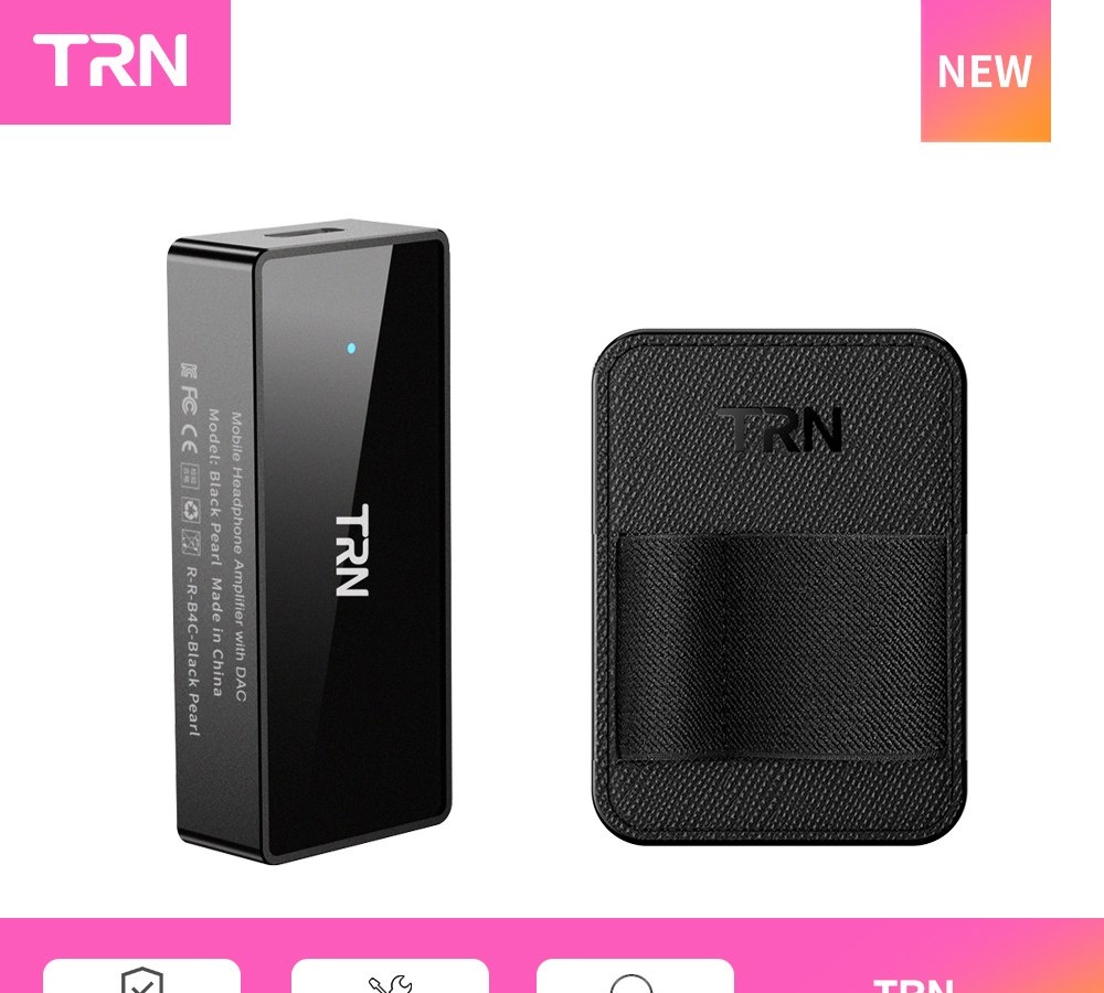 Dac TRN Black Pearl-S Portable Hi-Fi Digital Audio Decoder 3.54.4