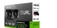 RTX 5060 TI 16GB Placa de Video Asus GeForce RTX5060TI Dual OC, 16GB, GDDR7, 128-bit, DUAL-RTX5060TI-O16G