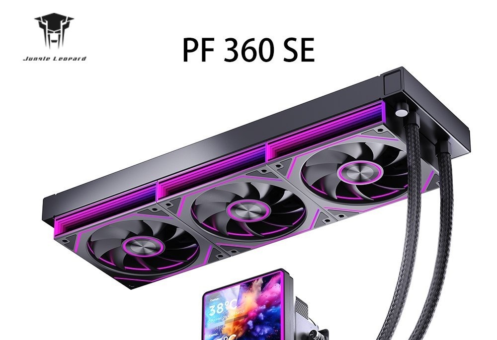 Water Cooler Jungle Leopard ProFlow 360 SE Com tela LCD de 4 Polegadas 360mm, pro flow