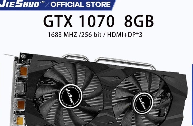Placa Gráfica JIESHUO NVIDIA GeForce GTX1070 8GB GTX 1070