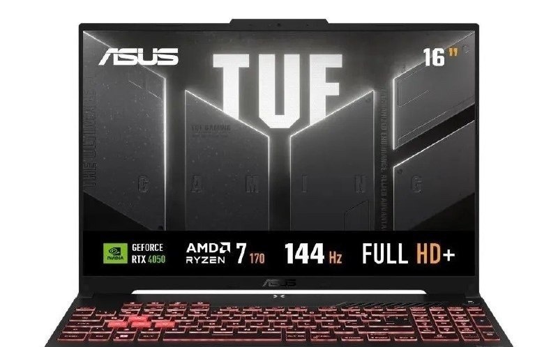 Notebook Gamer ASUS TUF Gaming A16, AMD Ryzen 7, RTX 4050, 16GB RAM, 512GB SSD, Linux KeepOS, Tela 16 IPS 144Hz, Mecha Gray - FA607NUQ-RL167