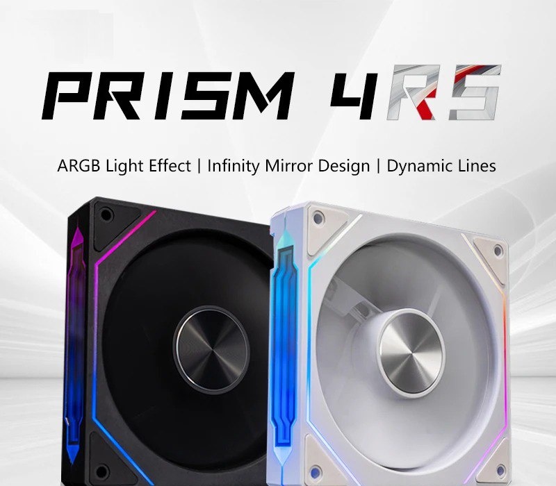 Kit Fan PRISM 4RS aRGB fans 4 rs 5v white ou black