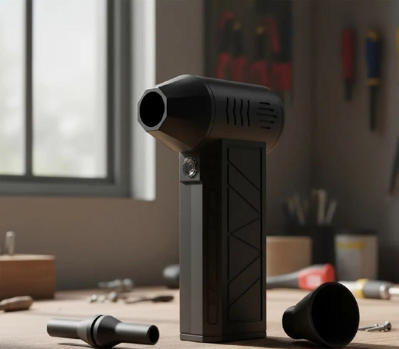 Soprador De Ar Mini Turbo Portátil Usb Sem Fio Recarregável