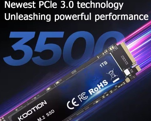 KOOTION ssd nvme 2TB M.2 Gen3 Original PCIe 3.0x4 2280