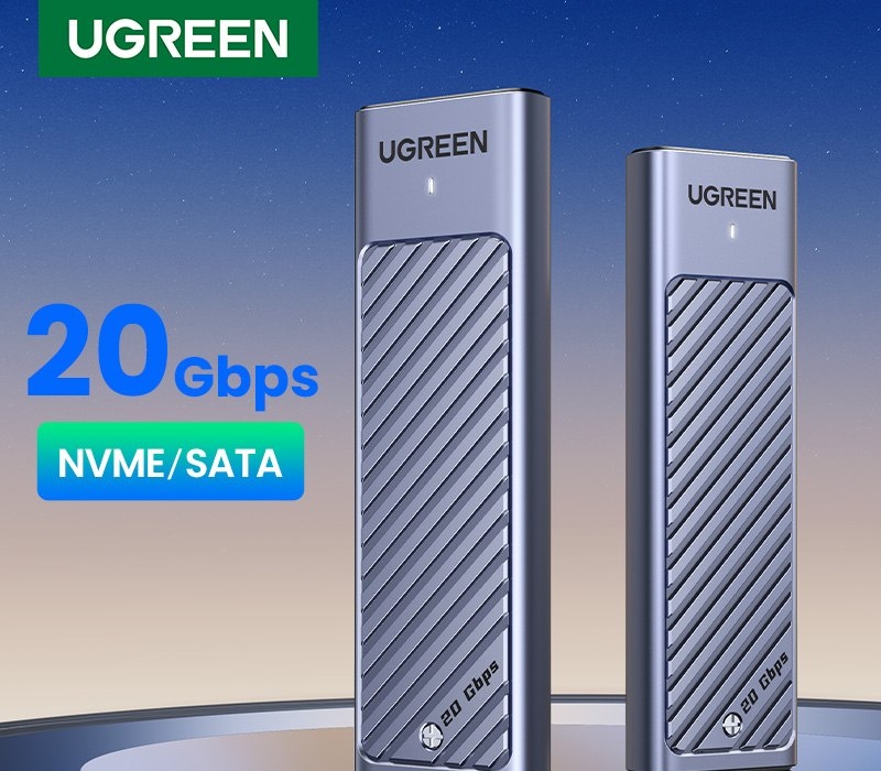 UGREEN M.2 NVMeSATA SSD 10Gbps USB-C 3.2 Gen2