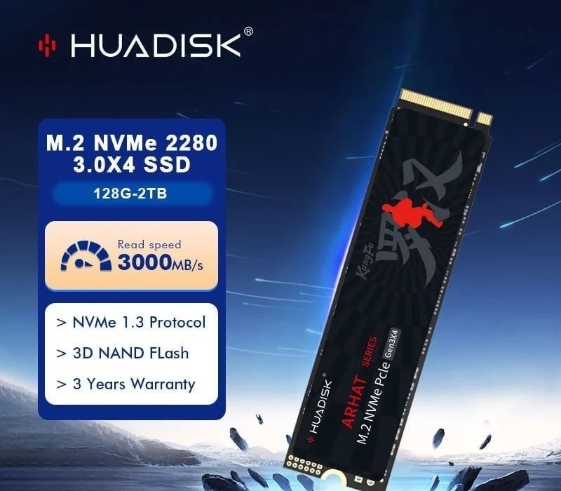 SSD NVMe Huadisk 3000MBs