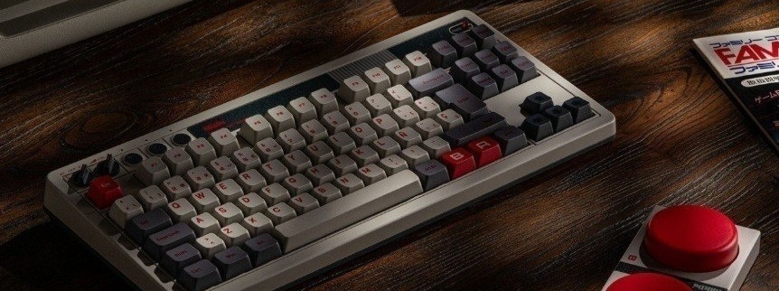 Teclado Mecânico Retrô sem fio 8BitDo com 87 teclas