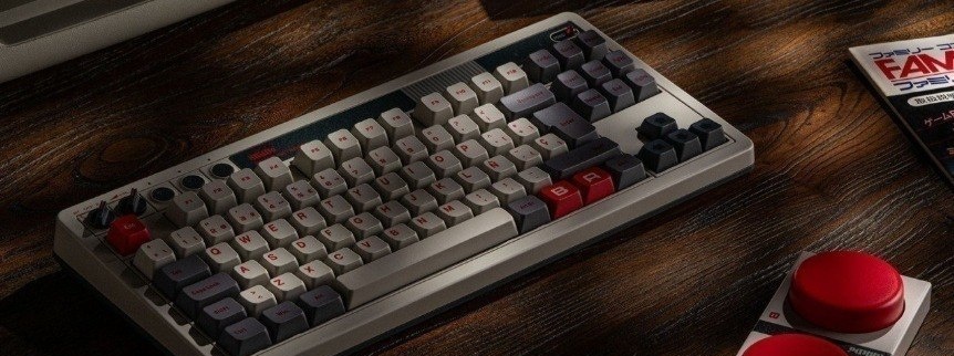 Teclado Mecânico Retrô sem fio 8BitDo com 87 teclas