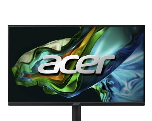 MONITOR ACER EK1 series - EK241Y Ebi Preto LED IPS 23.8 FHD 1920 x 1080 100 Hz sRGB 99 1ms VRB AMD FreeSync ZeroFrame
