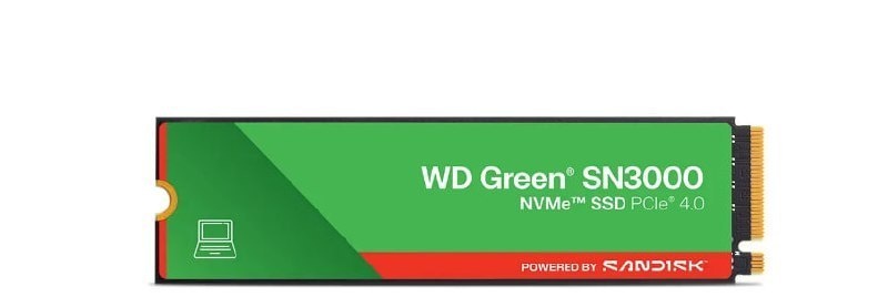 Ssd 1Tb M.2 NVMe PCIe 4.0 Western Digital Sn3000 5000Mbs