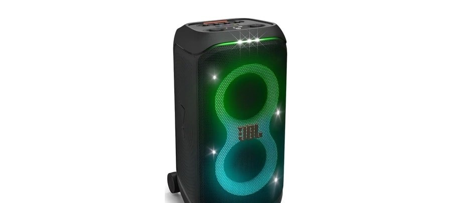 Caixa de Som JBL PartyBox Stage 320 Bluetooth Portátil Com Show de Luzes e Resistente a Respingos 240W RMS Preta