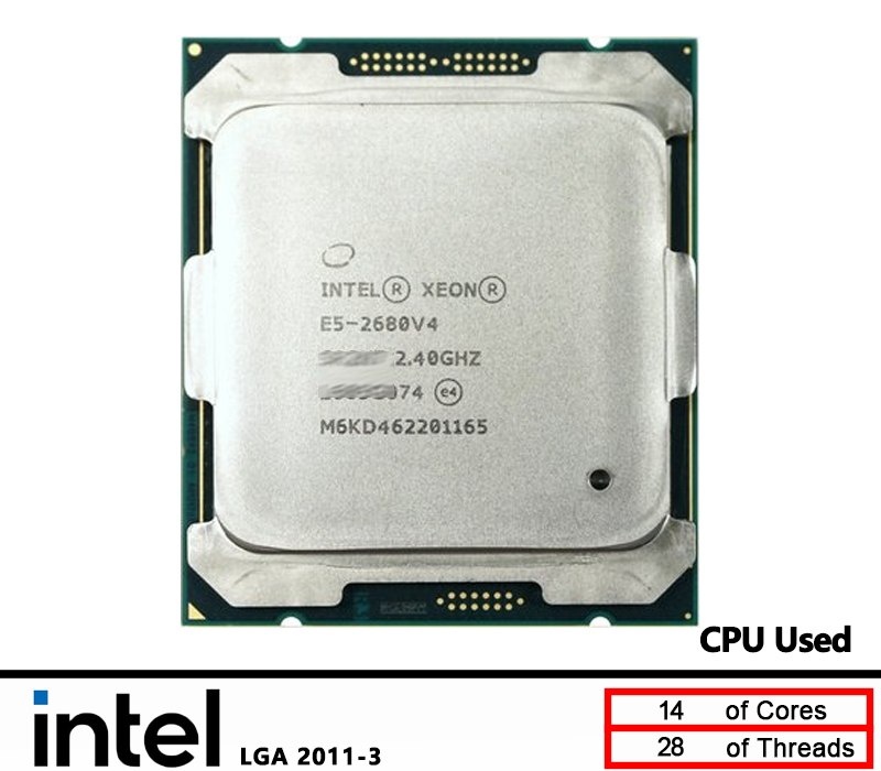 Xeon E5 2680v4 2680 v4 x99 Processador CPU