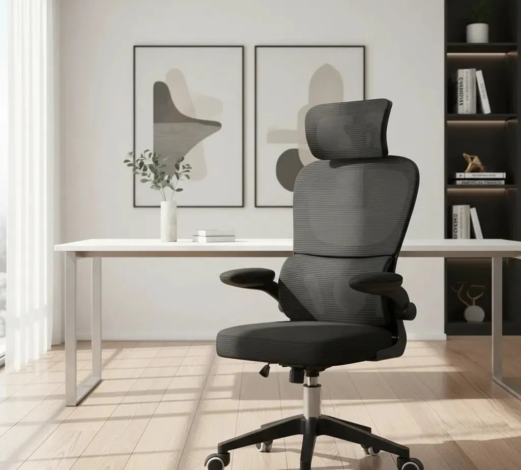 Cadeira Escritório Ergonômica Giratória com Apoio Lombar Python Fly Nr17