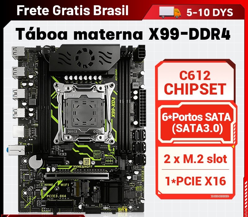 Kit X99 XD4  Xeon E5 2682V4, Chipset C612, Quad Channel, Secure Boot, TPM 2.0