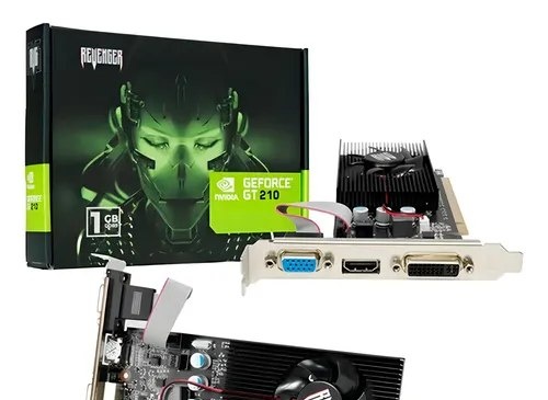 Placa De Vídeo Nvidia Gddr3 200 Series Gt 210 Revenger 1gb