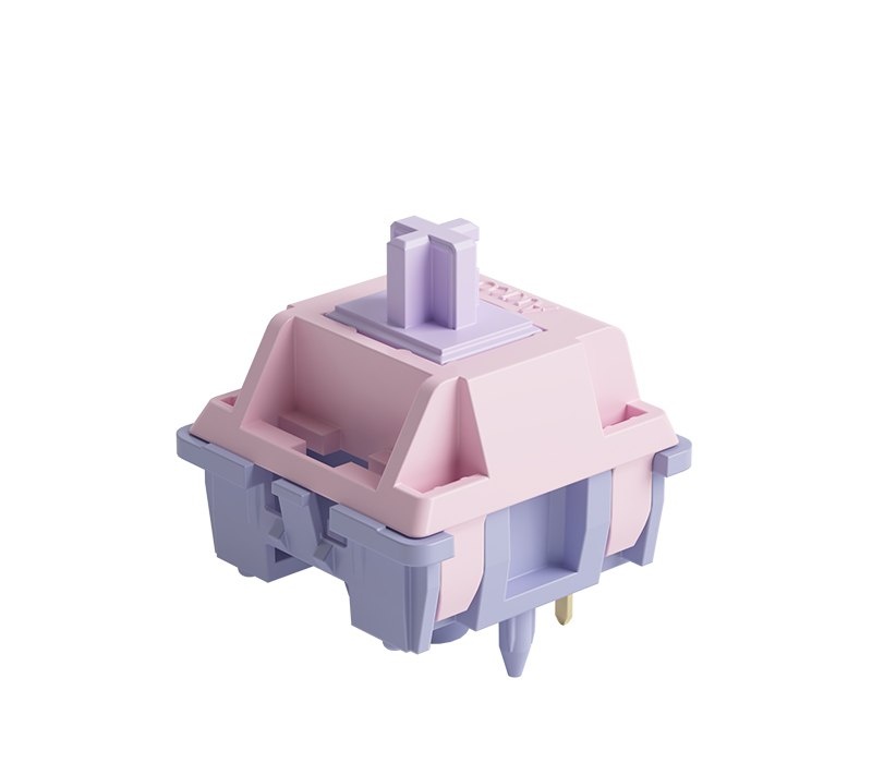 45pç Akko Fairy Switch Compatível com Teclado Mecânico MX, Linear, 5 Pin, 50g, 45Pcs unidades