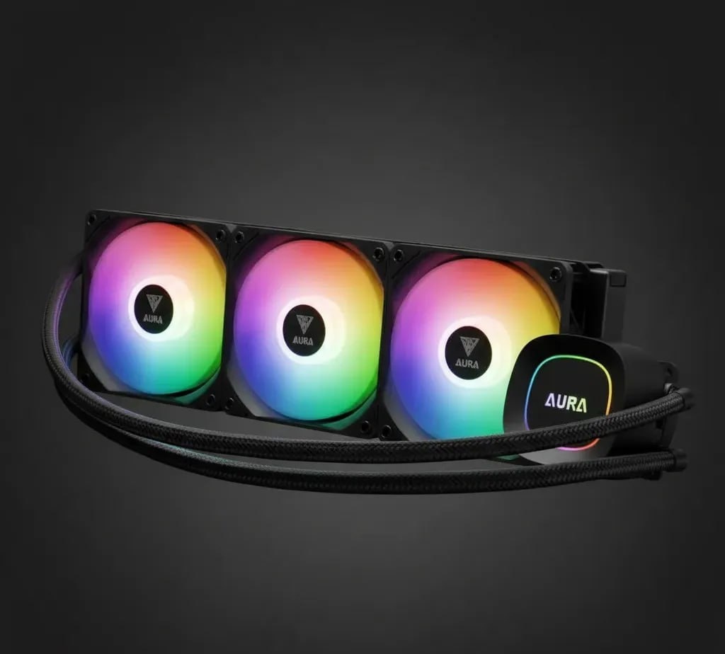 Water Cooler Gamdias Aura Gl360 Lite Preto Argb Am5 Lga 1851