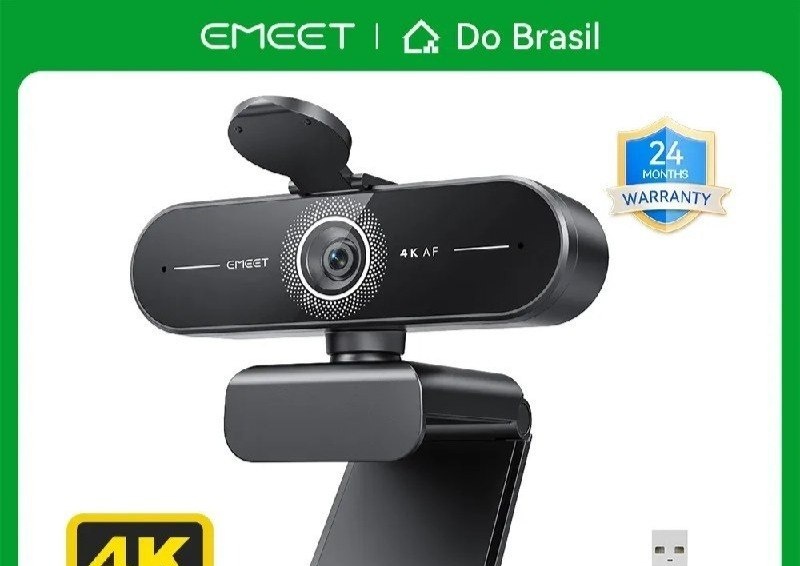 EMEET C60E 4K 30 FPS Webcam 1080P 60 FPS Câmera de vídeo Autofoco Câmera USB Web cam