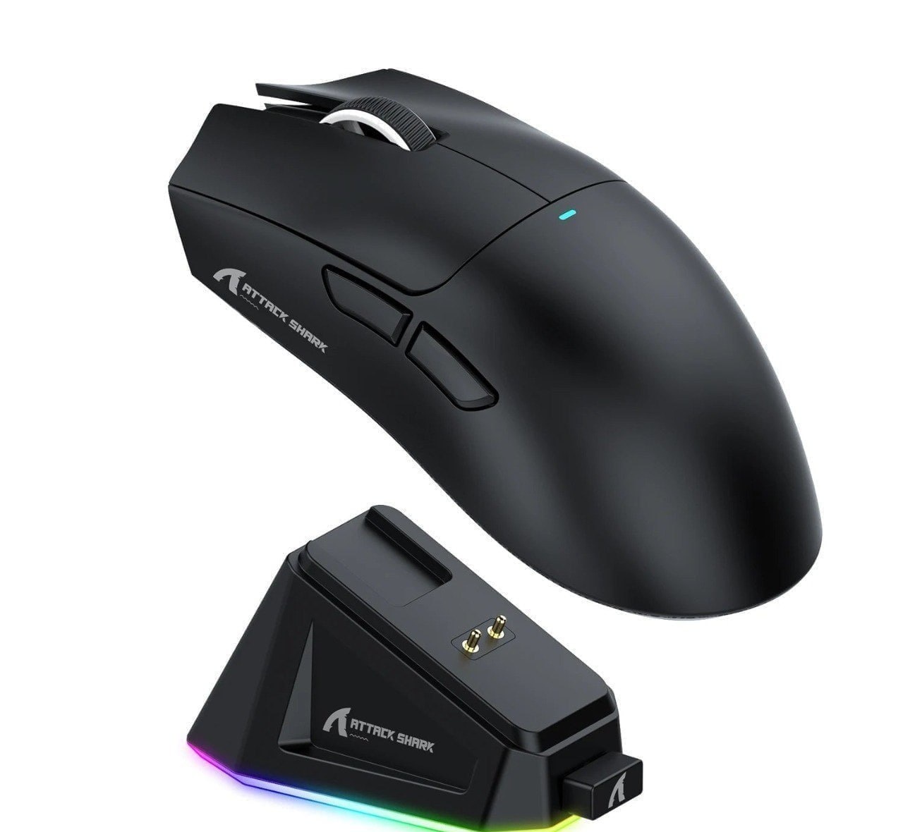 Mouse Sem Fio com Dock Attack Shark X11, Sensor PAW3311