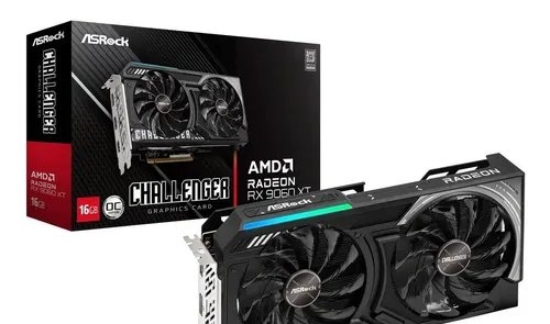 Asrock Rx 9060 Xt Placa De Vídeo Radeon 16gb Gddr6