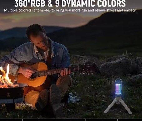 Wurkkos CL01 Mini RGB 360  Lanterna LED Recarregável 550 Lumens 21700, Luz de Camping, Power Bank, À Prova DÁgua