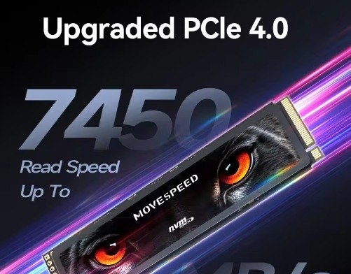 SSD NVME  4TB MOVESPEED M2  GEN4  Pci 4.0