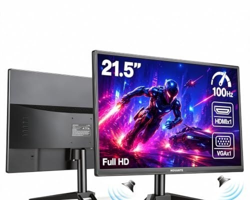 Monitor 21,5 Polegadas, Alto-falantes Integrados, Full HD 1920x1080, 100 Hz, 230cdm², HDMIVGA3.55110-240V