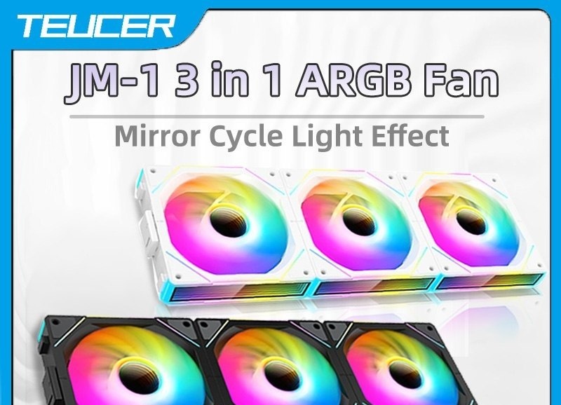 Kit 3x Fans Magnéticas TEUCER JM-1 aRGB 5v