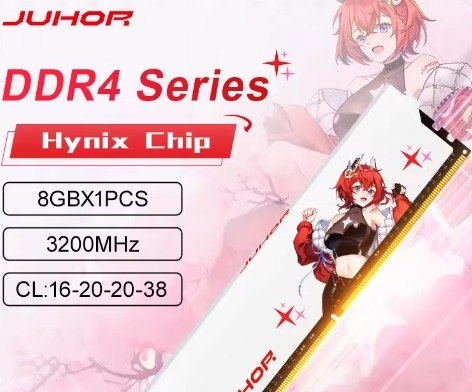 Memória Juhor Ddr4 8Gb 3200MHz Cl16
