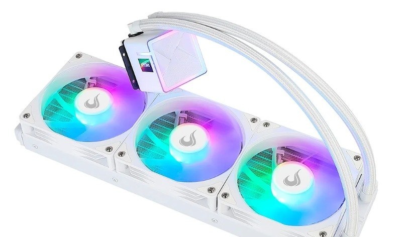Water Cooler Gamer Rise Mode Frost, ARGB Rainbow, 360mm, AMD e Intel, Branco - RM-WCF-04-RBW