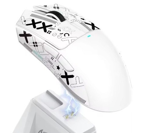 Mouse Sem Fio com Dock Attack Shark X11, Sensor Paw3311