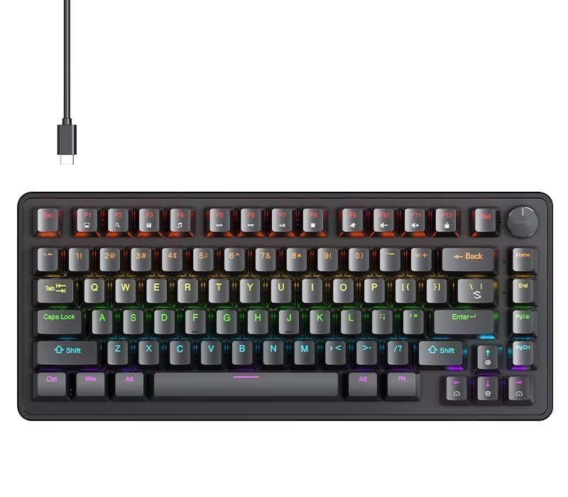 Teclado Mecânico Apayado K82 75 Hot Swap