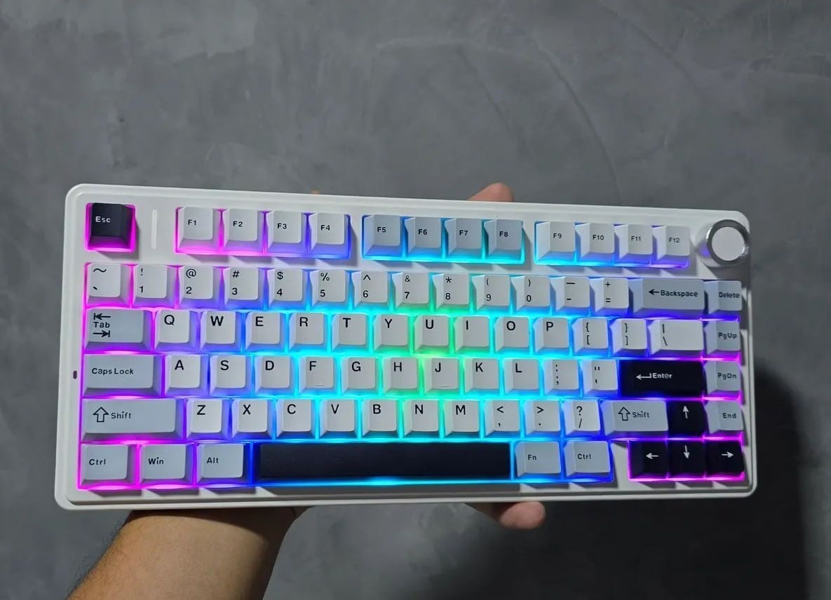 Teclado Mecânico Aula F75 Sem Fio Rgb 75