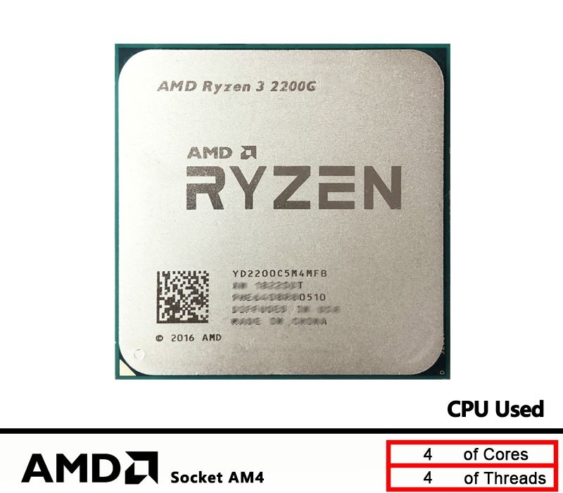 Processador AM4 Ryzen 3 2200G