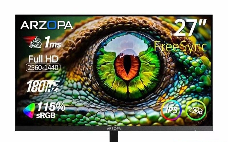 Monitor Arzopa Gamer 27 QHD Fast IPS 180Hz 1Ms HDMI DP