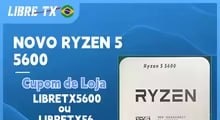 Processador AMD  Ryzen 5 5600 CPU AM4 Novo