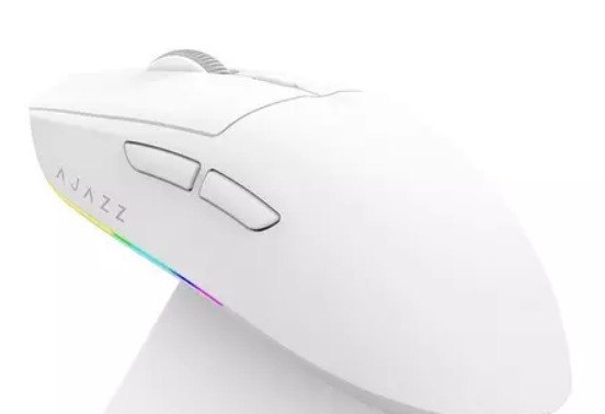 Mouse Gamer Ajazz AJ139 V2 MC, 12000DPI, 6 Botoes, Tri-Mode, Branco, AJ139V2-MC-WH