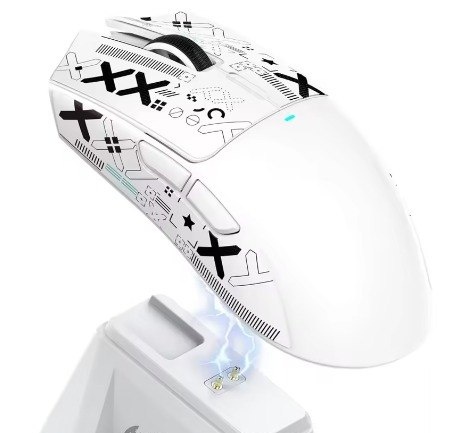 Mouse Sem Fio com Dock Attack Shark X11, Sensor Paw3311