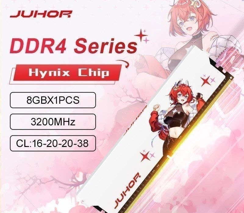 Memória de Alto Desempenho Juhor Ddr4 8GB 3200MHz Cl16