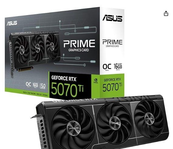 ASUS GeForce RTX 5070 Ti Prime OC 16GB GDDR7PCI Express 5.0 MHz28000MHz