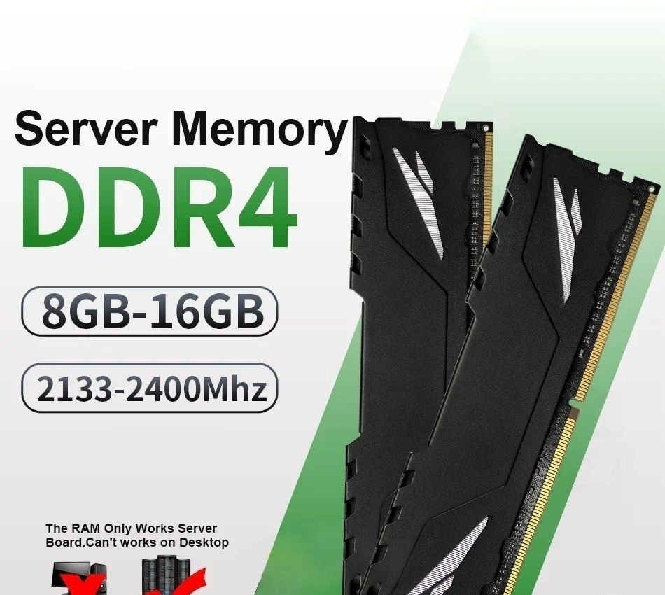 Memória ram ddr4 Envinda 16GB 2133mhz ECC