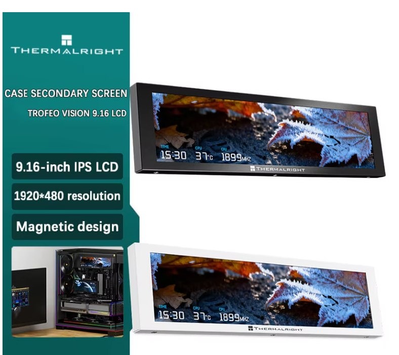 AliExpress -  Thermalright TROFEO VISION 9.16 LCD 9,16 polegadas Magnético USB  C
