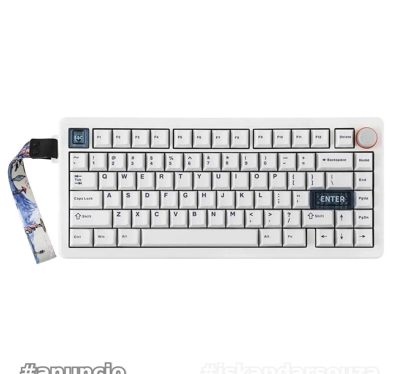 Teclado Gamer CIDOO QK75 75 VIA Sem Fio Trimode fioBluetooth2.4GHz 4000mAh e luz de fundo RGB