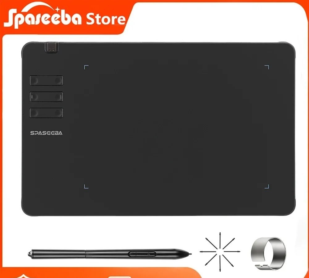 Mesa Digitalizadora SPASEEBA T605  8192 níveis 170x107mm e resolução de 5080 lpi